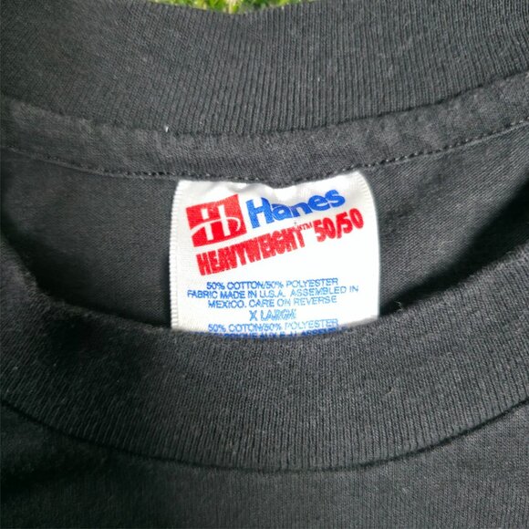50‎ & Better Than Ever  Shirt Black XL Vintage Hanes 50/50 Single Stitch 1991 - Picture 5 of 8